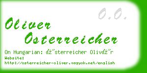 oliver osterreicher business card